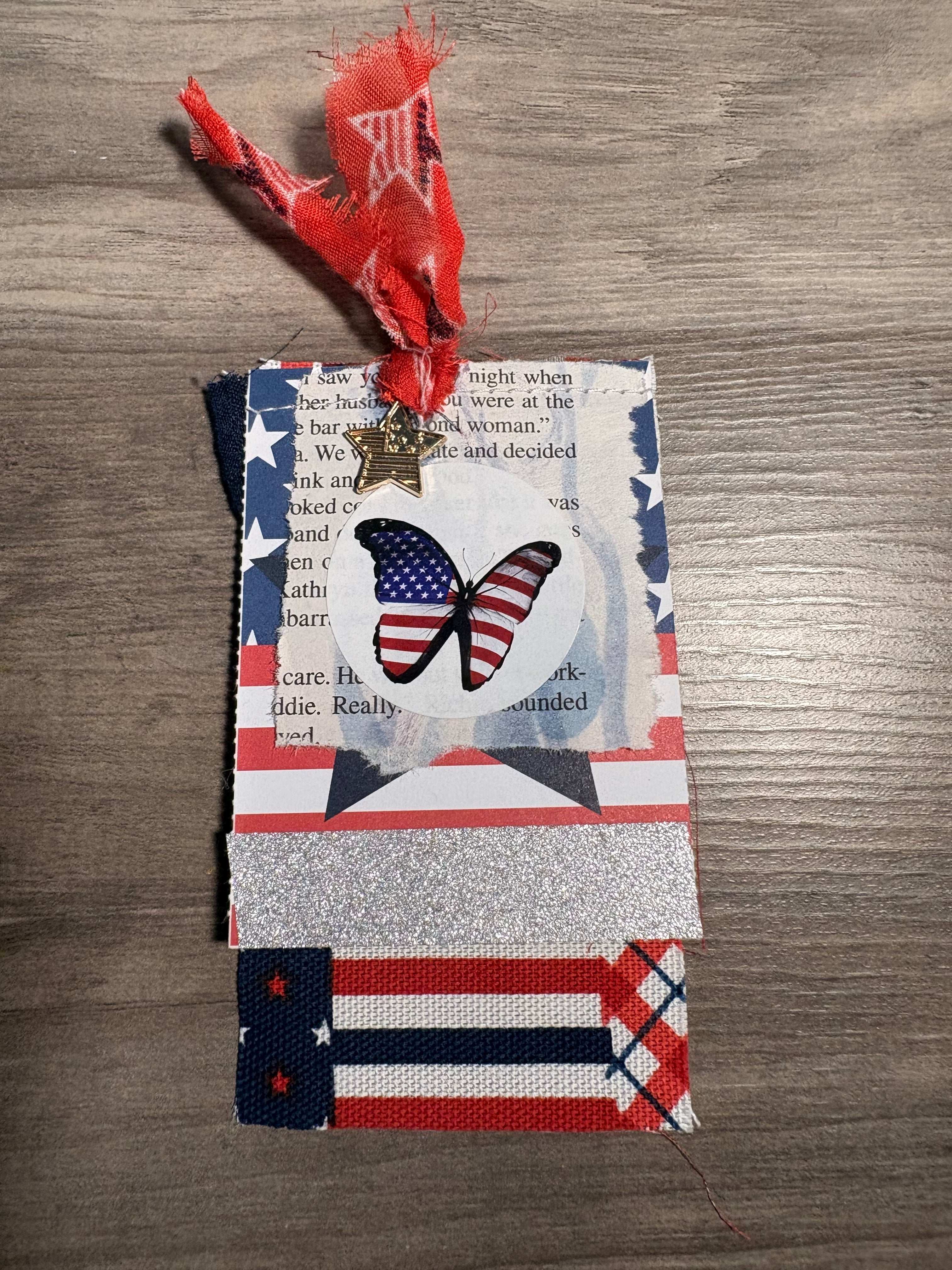 4th of July Butterfly Tag